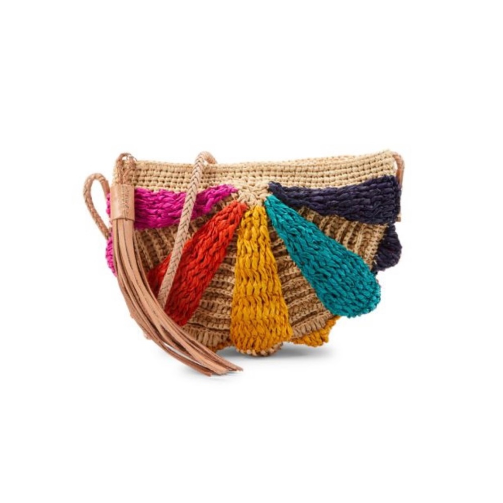 Mar y sol woven multicolor crossbody